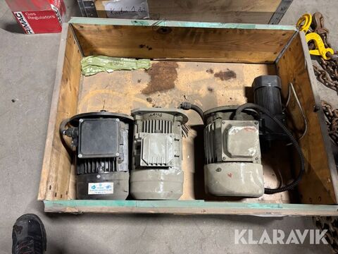 Diverse elmotorer 4st 2