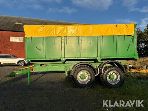 Spannmålssläp 16m2 tippbar Rullkapell och hydrau 2