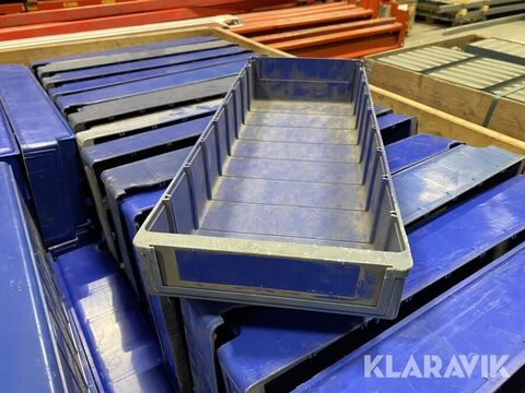 Plastlådor Blå 60 st 2