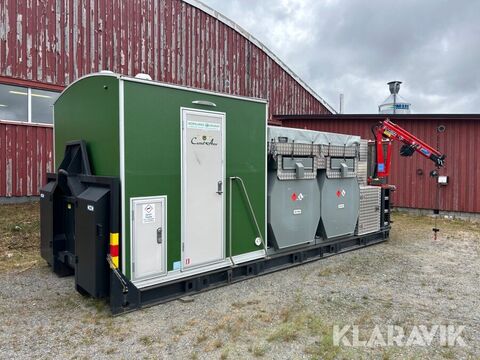 Sonstige Lastväxlarflak med koja, kran och tankar