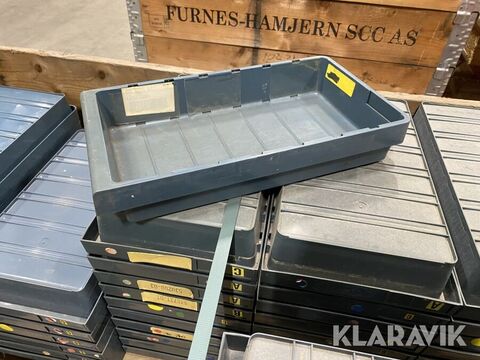 Sonstige Plastlådor grå 55st