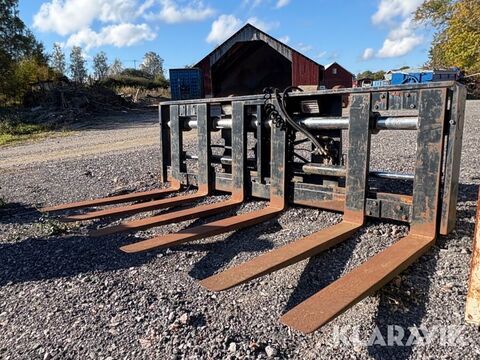 Hydrauliska pallgafflar för 3 pallar 2