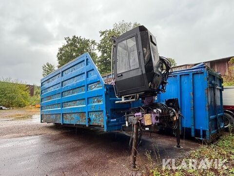 Sonstige Kranflak LT Container med Palfinger kran E110L82