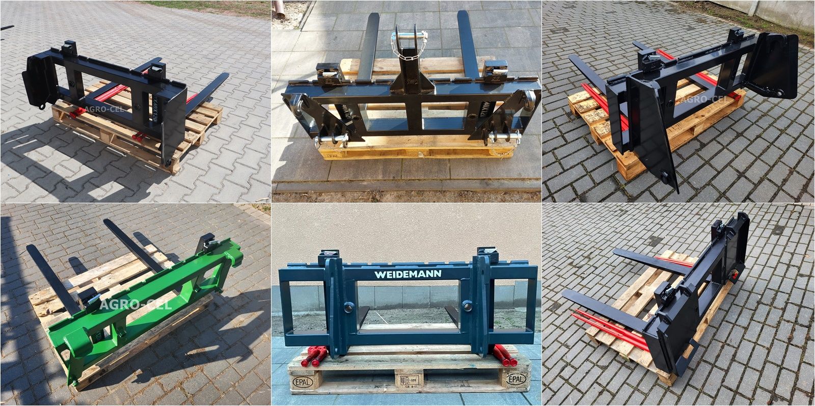 Palettengabel Euro, Hauer, Bobcat, Avant, John D 1