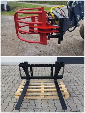 Sonstige Satz Palettengabeln + Ballengreifer Euroaufnahme