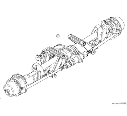 CLAAS Allradache NEU Pendelachse Lexion 770-8900