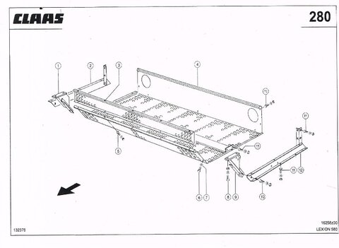 CLAAS Ersatzteile für Lexion 580