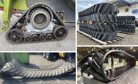Verschiedene Raupenlaufbänder Claas / Challenger