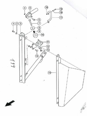 CLAAS Halter für Rapstrenner  Schneidwerkstyp 500-1380