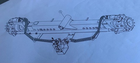 Claas Allradachse 80er / 50er Bolzen Mudogachse