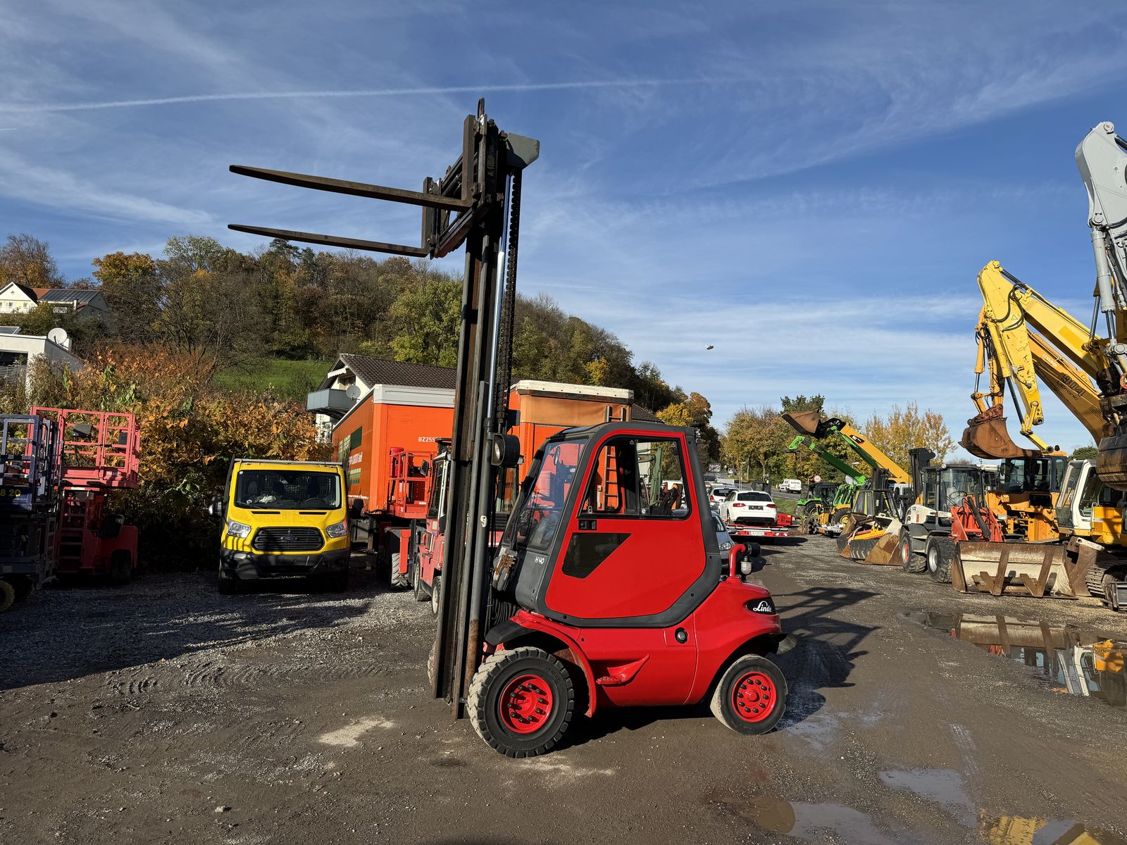 Linde  H 40 D Zinkengabel Seitenschieber 1