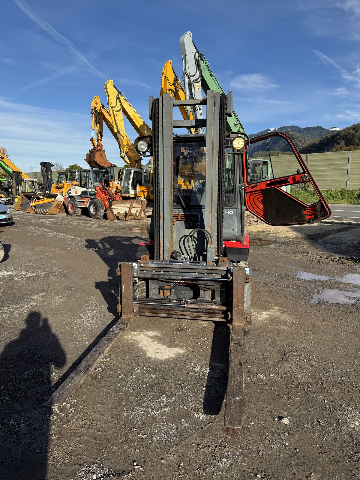 Linde  H 40 D Zinkengabel Seitenschieber 2