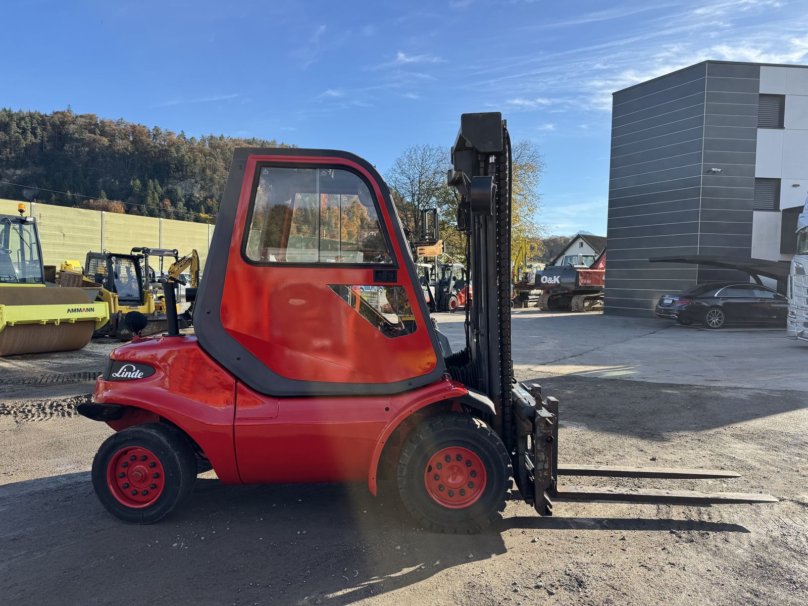 Linde  H 40 D Zinkengabel Seitenschieber 3