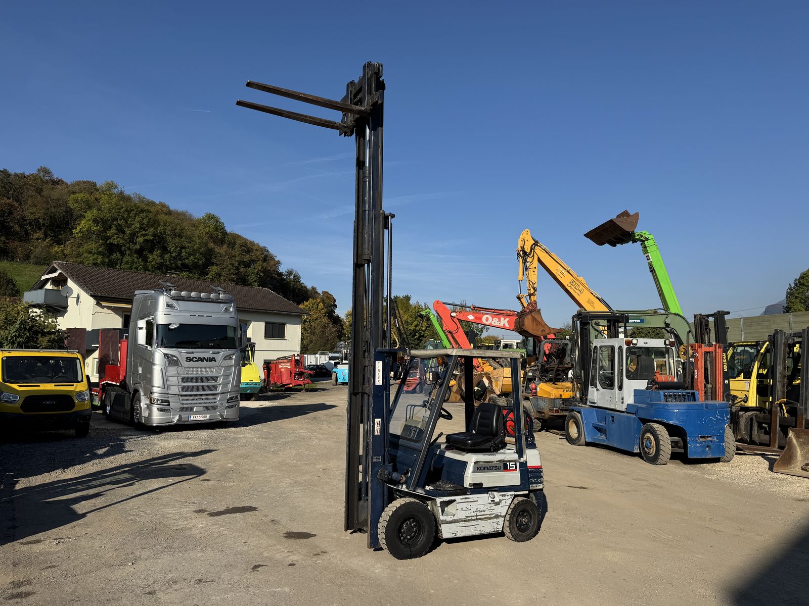 Komatsu 18-15 Triplex Mast Freihub Mast Top Zustand 2