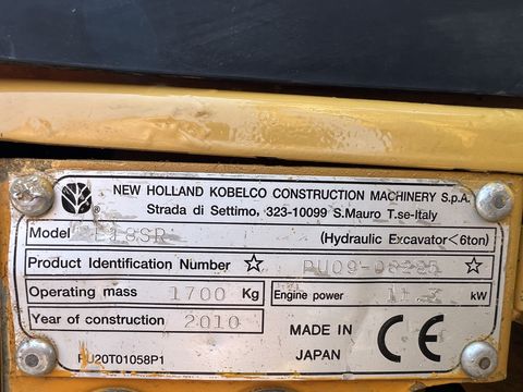 New Holland  Kobelco E 18 SR *3xschaufel*1700 kg