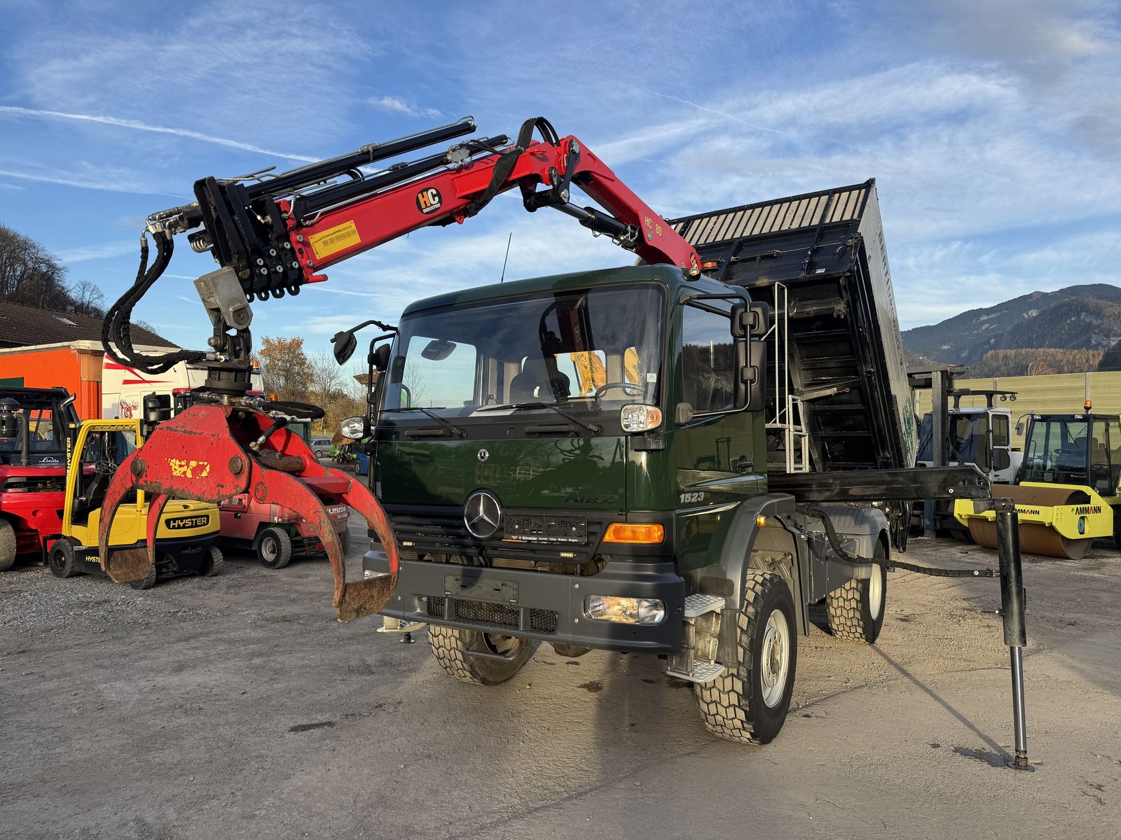 Mercedes Atego 1523 Allrad 4x4 HC 80 Kran mit Funk 2023bj 2