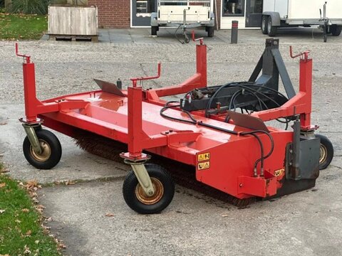 Veegmachine met opvangbak Hydraulisch borstel 3