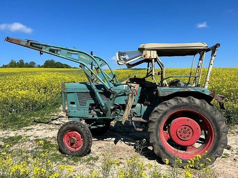 Hanomag Granit 501 Schlepper mit Frontlader Bulldog mit