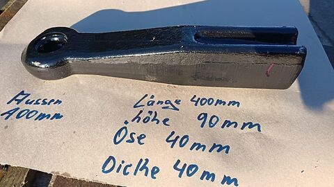 Sonstige Zugöse für 40 mm Steckbolzen Zuggabelöse für Sch