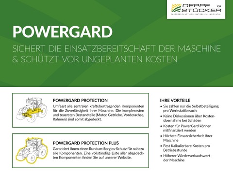 John Deere 8400 mit Gebiss etc.