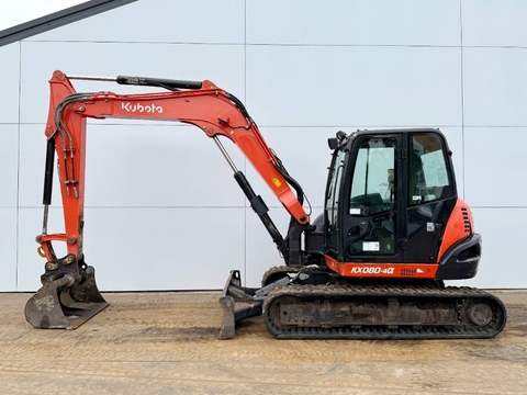 Kubota KX080-4a - Automatic Greasing / Hammer Lines