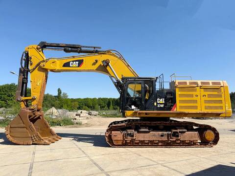 CAT 374FL ME - German Machine / Rear + Side Camera