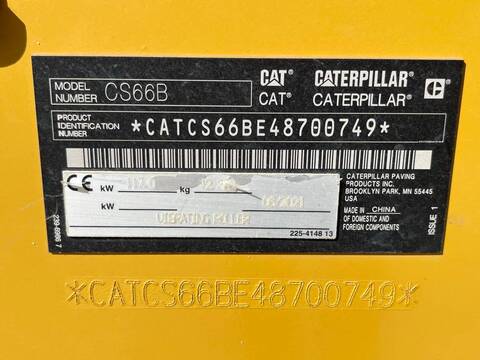 CAT CS66B - Low Hours / CE Certified - Airco