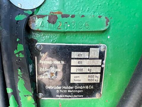 Holder 411 - Including Miller / German Tractor