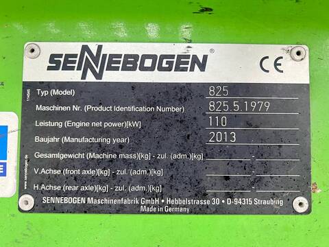 Sennebogen 825 Excellent Condition / Full Electric