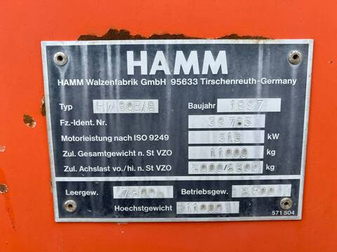 Hamm HW90B/8 - Excellent Working Condition
