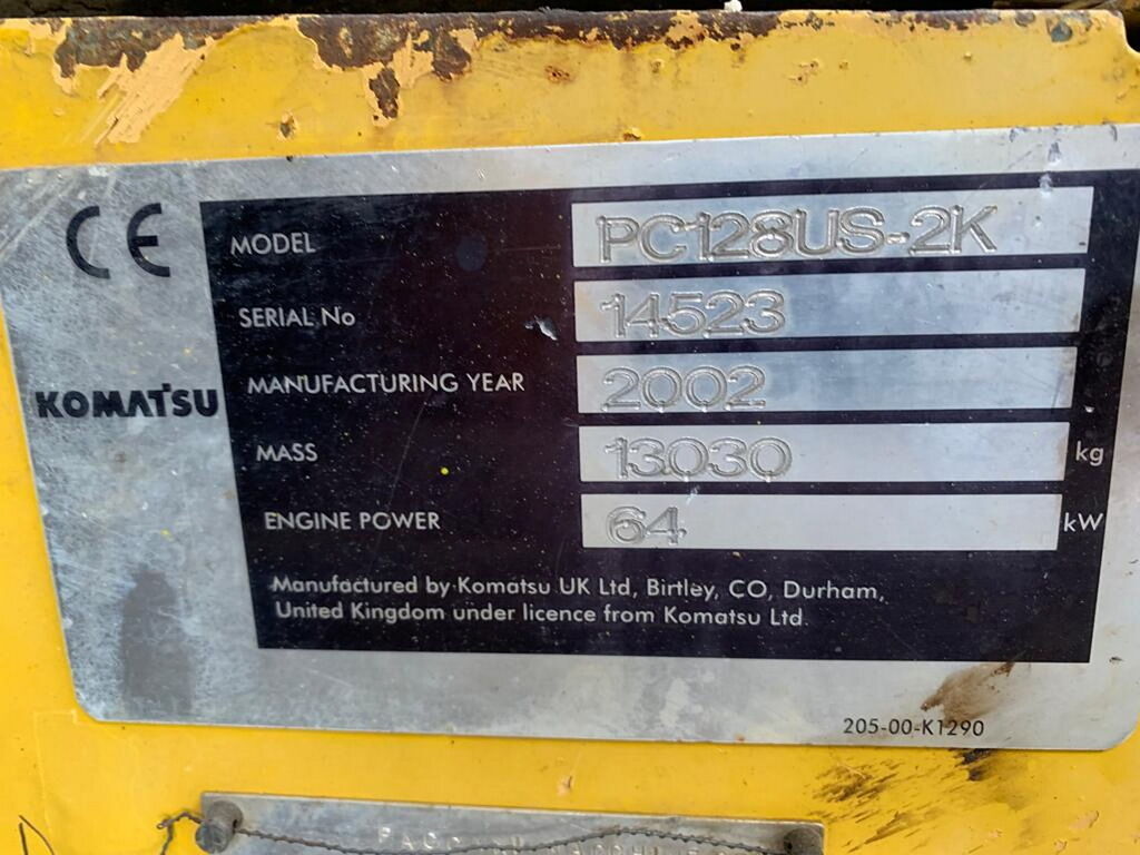 Komatsu PC128US-2 1