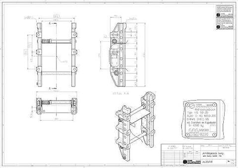 Sonstige Anhängebock Schlitten John Deere HS 6050-JD5 Sa