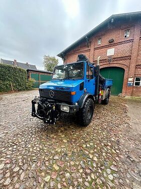 Unimog U1550L 437 HIAB 090AW Kran 405/70R20 TÜV Bj.95 3