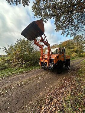 Schmidt FL4 Frontlader Euro Aufnahme Schaufel Unimog 424