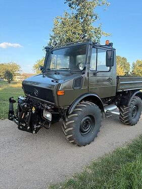 Mercedes U1400 Agrar Heckkraftheber 427/10 OM366 Maisgril