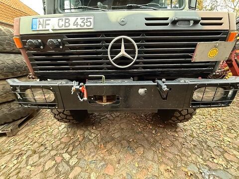 Seilwinden Halter U1300L Unimog 435 Stoßstange i 3