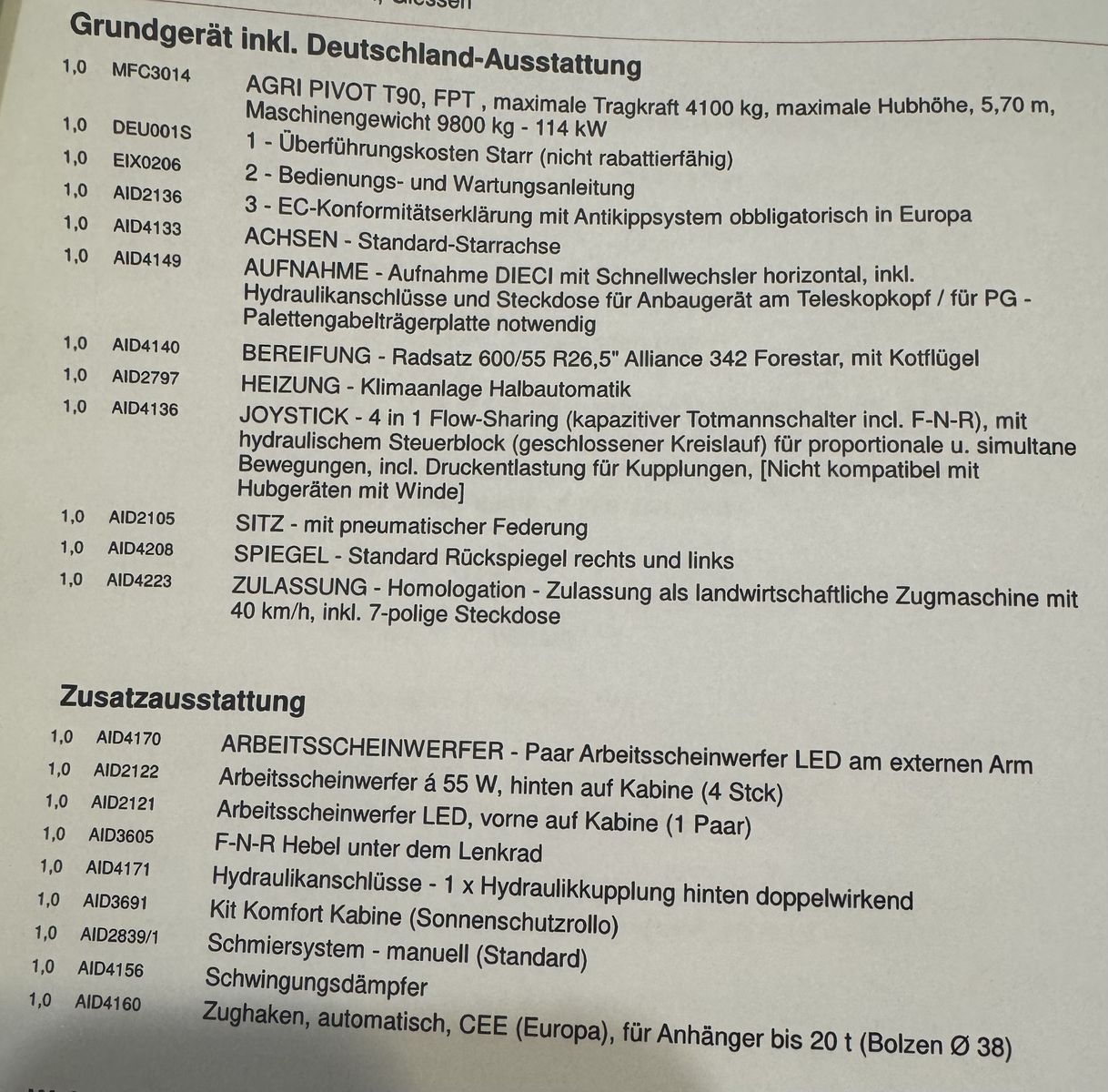 Dieci AGRI PIVOT T90 2