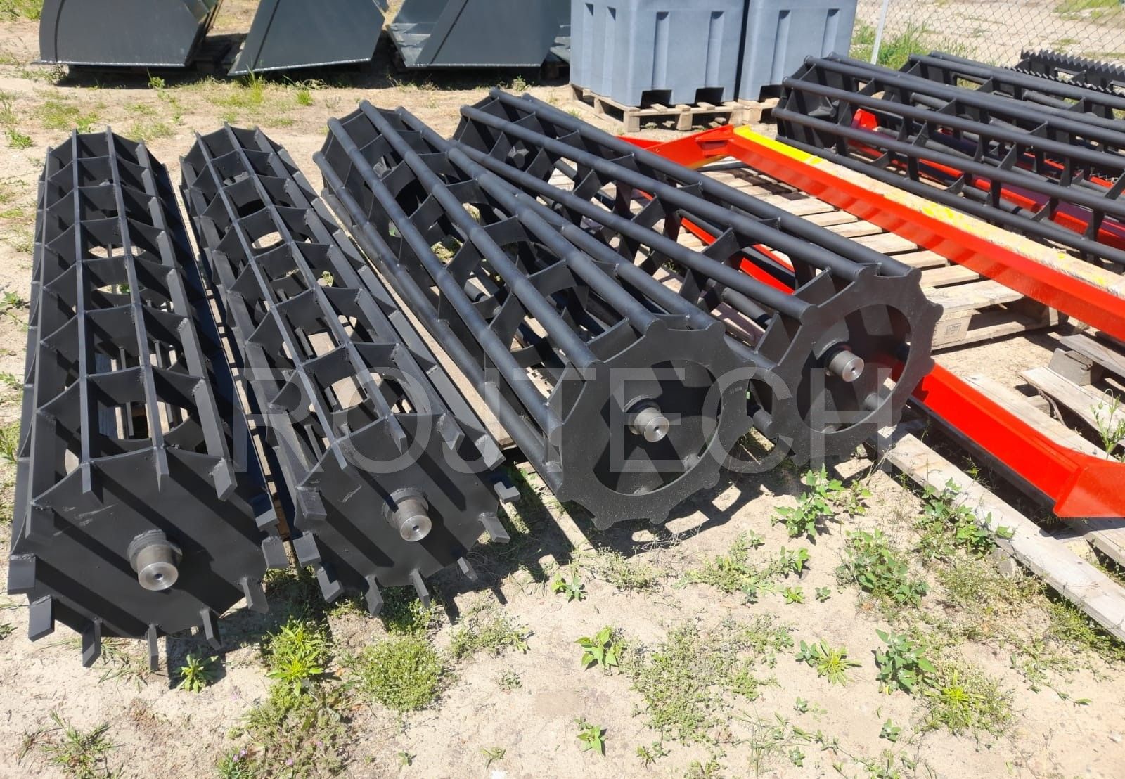 Rohrstabwalzen, Zeichen 3 m für Egge, Grubber 3