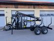 Palms H8D mit Kran K4.71 Forstanhänger-Rückewagen-Kran