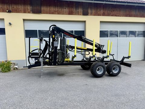 Palms H8D mit Kran K4.71 Forstanhänger-Rückewagen-Kran