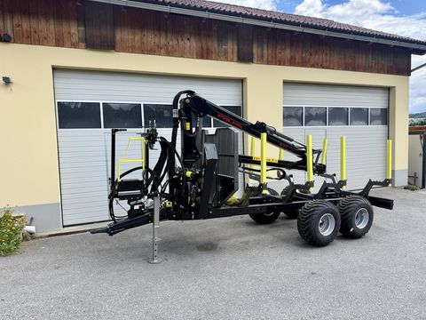 Palms H8D mit Kran K4.71 Forstanhänger-Rückewagen-Kran