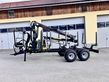 Palms Forstanhänger Rückewagen H8D mit Kran K4.71