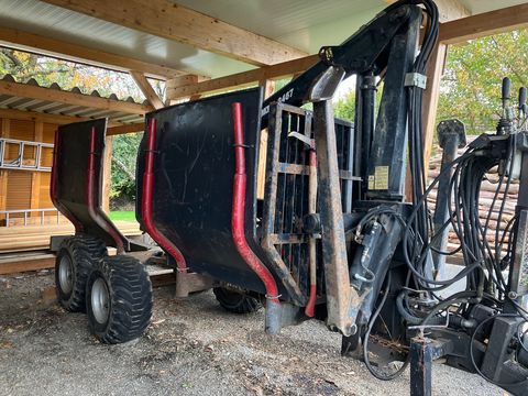 Nokka Forstanhänger Rückewagen MV 851 mit Kran HK 3467