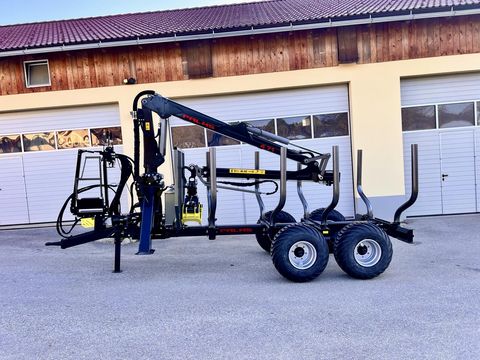 Palms Forstanhänger Rückewagen H8SX mit Kran K4.71