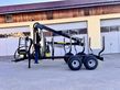 Palms Forstanhänger Rückewagen H8SX mit Kran K4.71