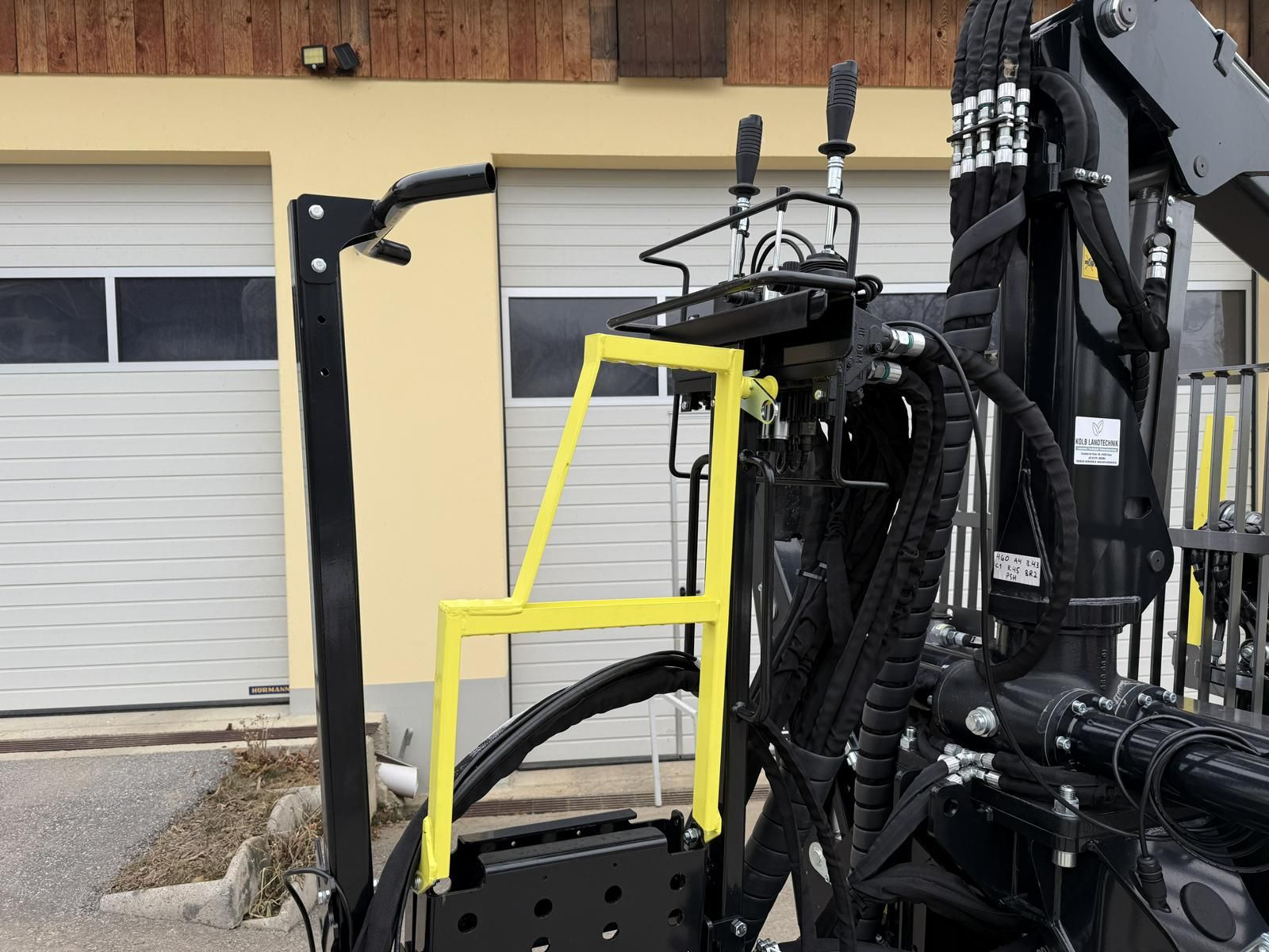 Palms H8D mit Kran K4.71 Forstanhänger-Rückewagen-Kran 3