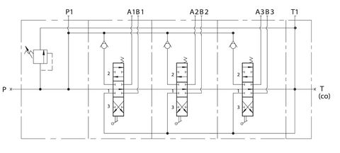 Cranab Akon KV20 3 Sections, Pneumatic-Electric Control