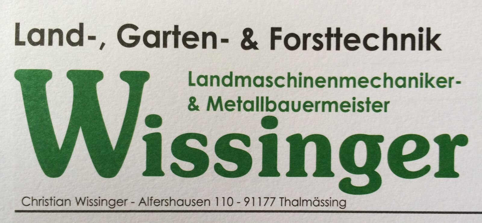 Wissinger Landtechnik 1