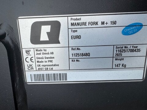 Quicke Dunggabel M+ 1,50 m 3