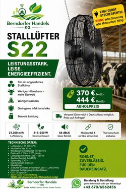 Sonstige Stall- und Melkstandventilator S22